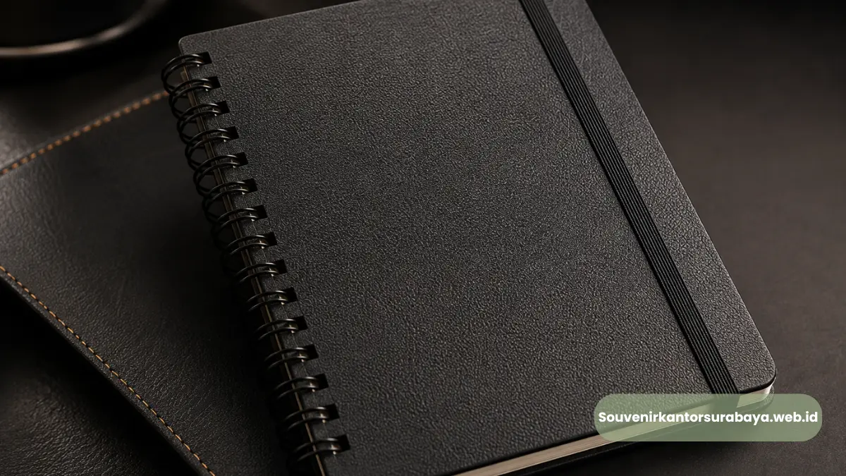 Material Leatherette Block Note Hard Cover Perusahaan