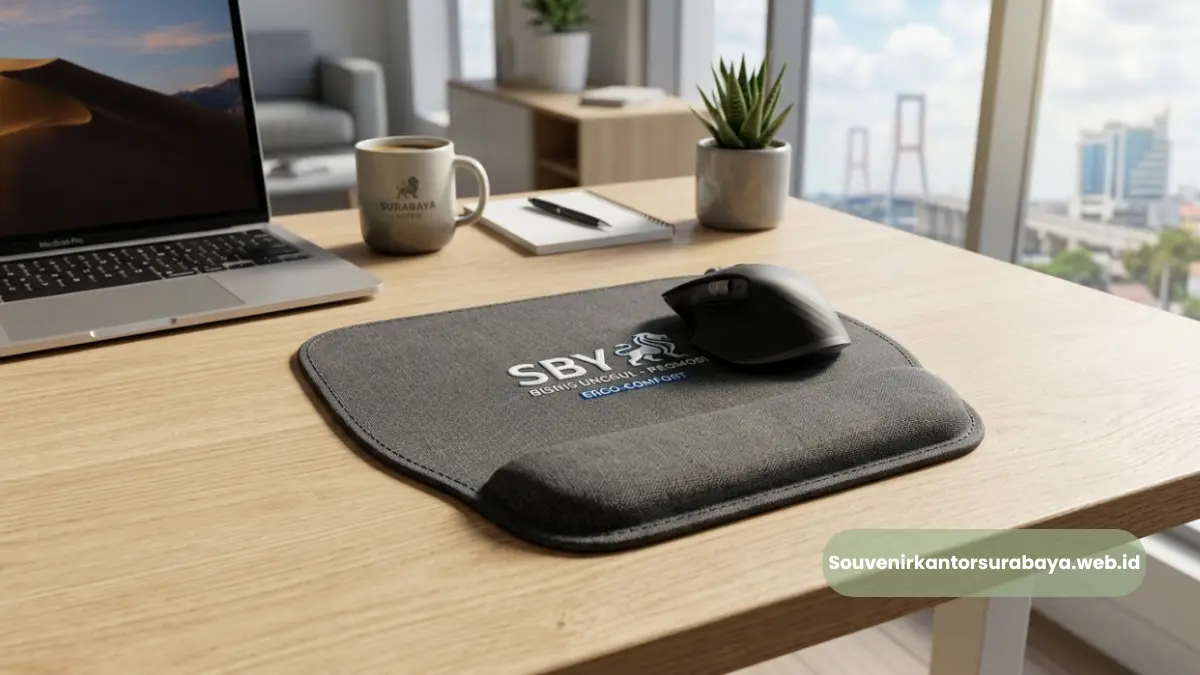 Mouse Pad Ergonomis Promosi Bisnis Surabaya untuk Branding Korporat
