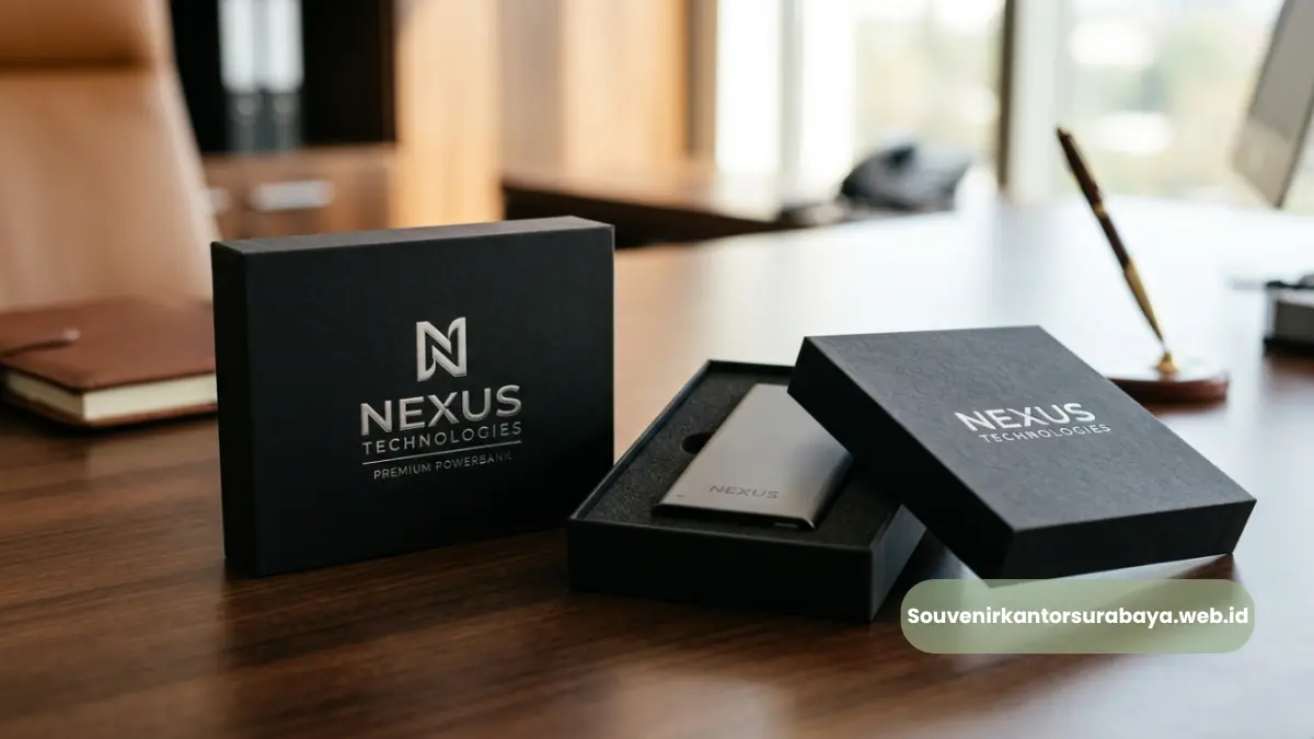 Paket Powerbank Slim Fast Charging Corporate Gift Surabaya