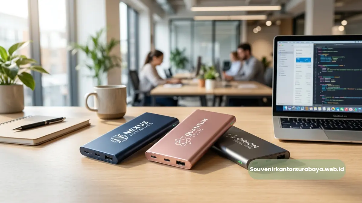 Provider Powerbank Custom Logo Perusahaan Surabaya